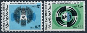 Somalia 370-371, MNH. Michel 172-173. World Telecommunications Day, 1971. Waves.