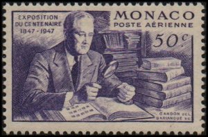 Monaco C16 - Mint-H - 50c Roosevelt / Stamp Collection (1947) (cv $0.80)