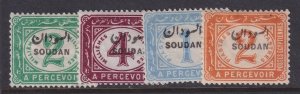 Sudan (British), Scott J1-J4 (SG D1-D4), MHR