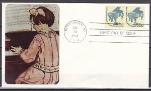 United States, Scott cat. 1615c. Piano Coil issue. First day cover. ^