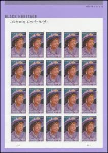 US 5171 Black Heritage Dorothy Height forever sheet (20 stamps) MNH 2017