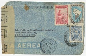 Crash mail cover Argentina - Netherlands 1939 Marrakech Morocco - Avion Accident