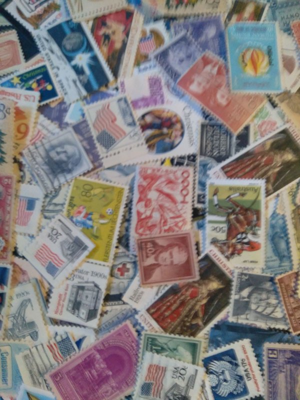 100 Unused US MNH Quality Stamp Unsearched 600,000 Hoard ALL DIFFERENT