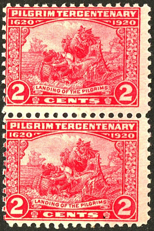 U.S. #549 MINT PAIR OG NH CREASES