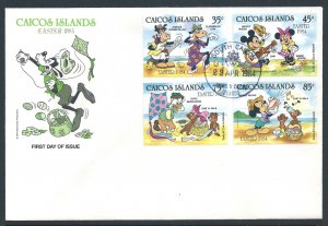 Caicos #42-5 (FDC) Disney - Easter '84