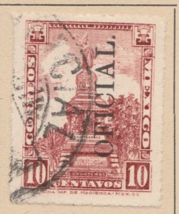 MEXICO Official 1927-31 WMK Correos Mexico Rouletted 10c Used Stamp A29P46F38865-