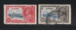 Jamaica 109-110 U Silver Jubilee (A)