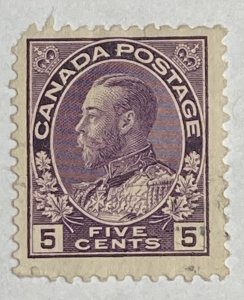 CANADA 1911-1925 #112 King George V 'Admiral' Issue - MNG (CV 20$ +)