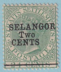 MALAYA - SELANGOR 22  SG 47  MINT LIGHTLY HINGED OG * EXTRA FINE! - MZP