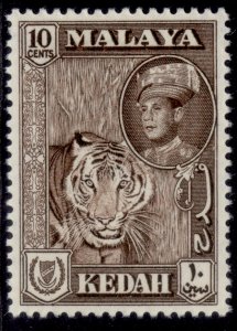 MALAYSIA - Kedah QEII SG109, 10c deep brown, LH MINT.