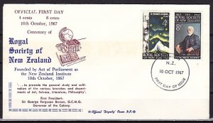 New Zealand, Scott cat. 406-407. Promote Science issue. First day cover. ^