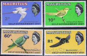 Mauritius 302-5 Birds complete set MNH A35488