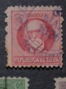 ​CUBA- FAMOUS PERSONS VERY OLD CUBA STAMPS USED- VF WE SHIP TO WORLD WIDE.