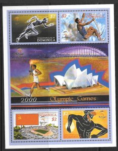 Dominica 2000 MNH Stamps Mini Sheet Scott 2222 Sport Olympic Games