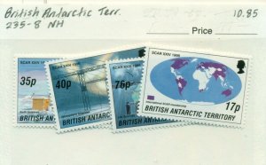 BRITISH ANTARCTIC TERR #235-8, Mint Never Hinged, Scott $10.85