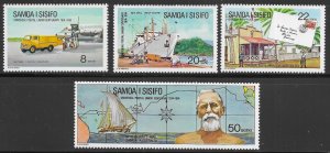 Samoa Scott 403-406 MNH Universal Postal Union UPU Set of 1974, Ships, Airplane