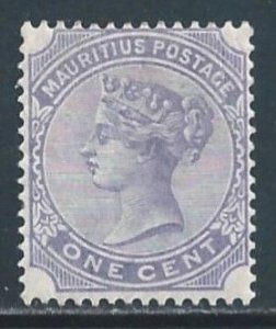 Mauritius #68 MH 1c Queen Victoria - Wmk. 2