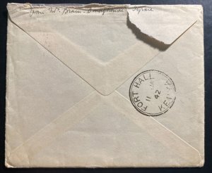 1941 Dungannon England Wartime Airmail Cover to Fort Hall Kenya With Letter 