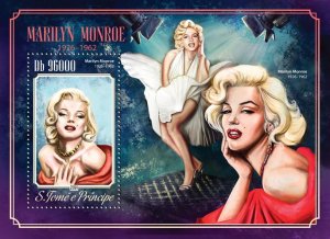 SAO TOME - 2014 - Marilyn Monroe - Perf Souv Sheet - Mint Never Hinged