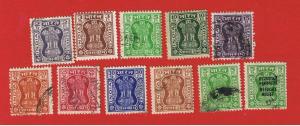 India #O151//O162 VF used  Officials  Free S/H