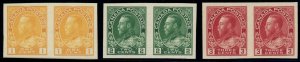 Canada Scott# 136-8, Imperf Pairs, Mint NH SCV $330 (51644) 