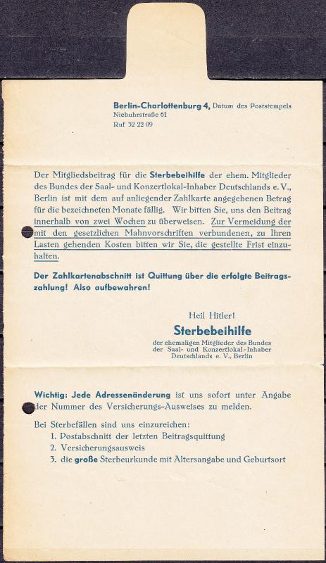 Germany - 27.7.1939 3pf Metered cover Berlin (2414)