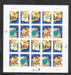 #3949-52 MNH Sheet