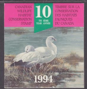 Canada Uni FWH10 MNH. 1994 $8.50 Ross' Geese in Original Folder