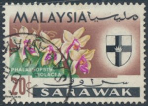 Sarawak  Malaysia    SC#  234  Used  Flowers see details & scans