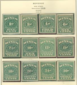 RE32-RE43 Mint VF H Wine