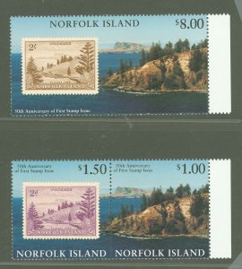 Norfolk Island #625A-626  Single (Complete Set)