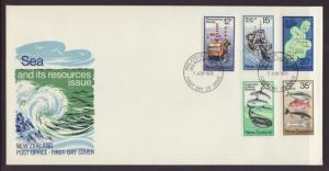 New Zealand 666-670 Sea Resources U/A FDC