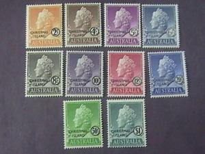 CHRISTMAS ISLAND # 1-10-MINT NEVER/HINGED--COMPLETE SET--QEII--1958(tS)