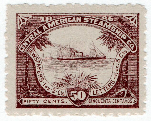 (I.B) US Cinderella : Central American Steamship Company 50c