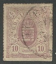 Luxembourg ---  Scott # 19 - Used