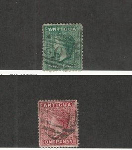 Antigua, Postage Stamp, #7, 8 Used, 1872-73