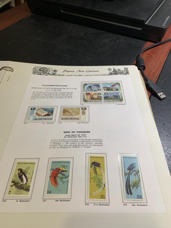 STAMP STATION PERTH: PNG Complete Collection from 1952 to 1989 Mint Never Hinged