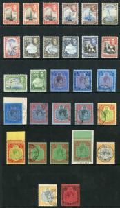 Bermuda SG110/121b KGVI set including many shades Fine Used