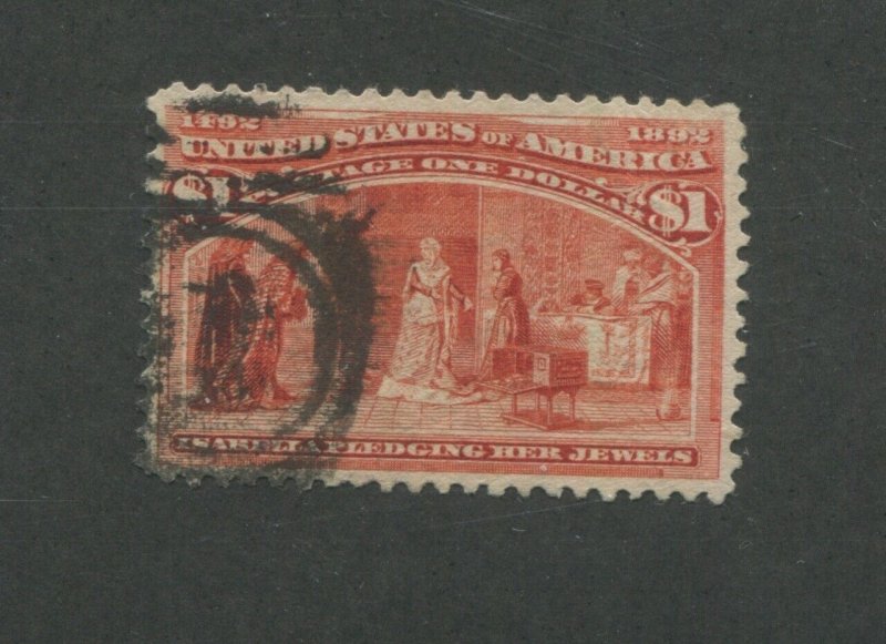 United States Postage Stamp #241 Used XF Postal Cancel