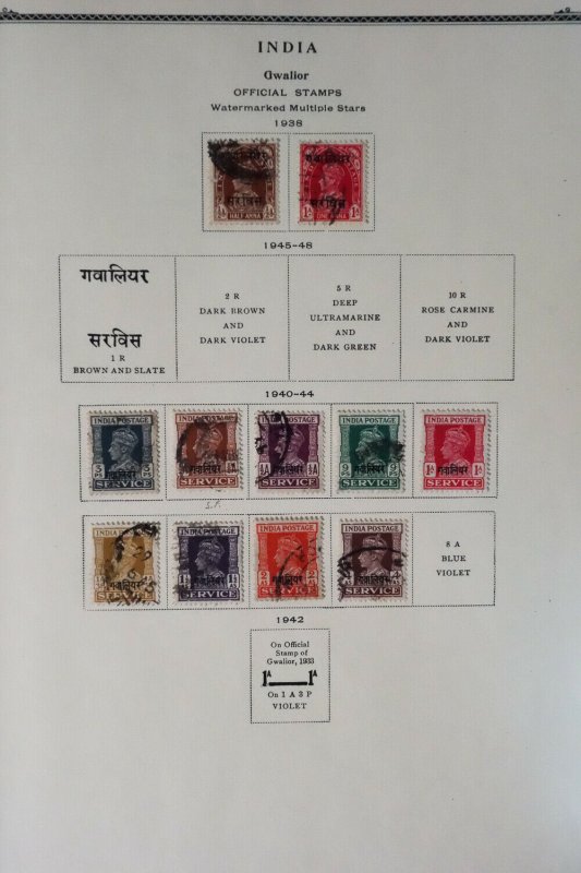 India States 1800s to 1950 Stamp Collection