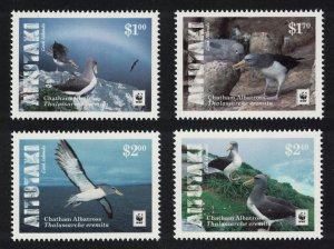 Aitutaki WWF Chatham Albatross Birds 4v 2016 MNH SG#850-853