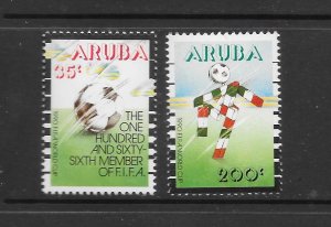 ARUBA -   CLEARANCE #59-60 WORLD CUP SOCCER  MNH