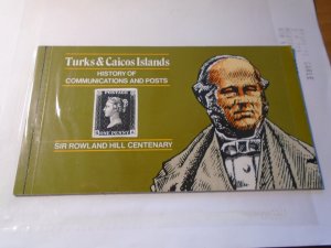 Turks & Caaicos  #  398  MNH  Rowland Hill/  Transportation  complete booklet