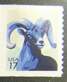 4140 MNH 17c Big Horn Sheep  2007 coil - (4554)