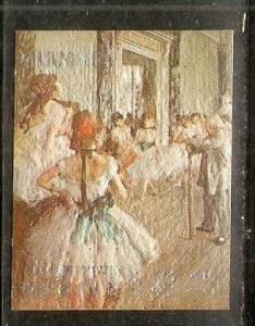 Bhutan 1972 The Dancing Lesson by Degas Sc 144F Gaugin Monet Redon Van Gogh R...