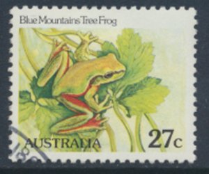 Australia  SG 790   SC# 790 Tree Frog    Wildlife  1981 Used