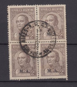 Argentina 1915 2c Block Of 4 Superb CDS BP8946