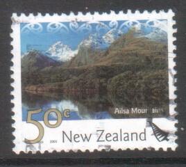 New Zealand 2003 Tourism 50c Ailsa Mountains Used 1861