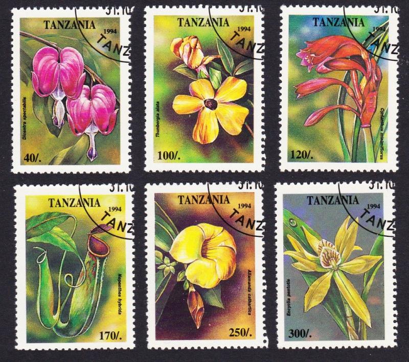 Tanzania Tropical Flowers 6v CTO SG#1917-1922 SC#1295-1300 MI#1880-1885