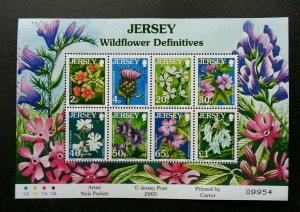 *FREE SHIP Jersey Wild Flowers 2005 Flora Plant (miniature sheet) MNH